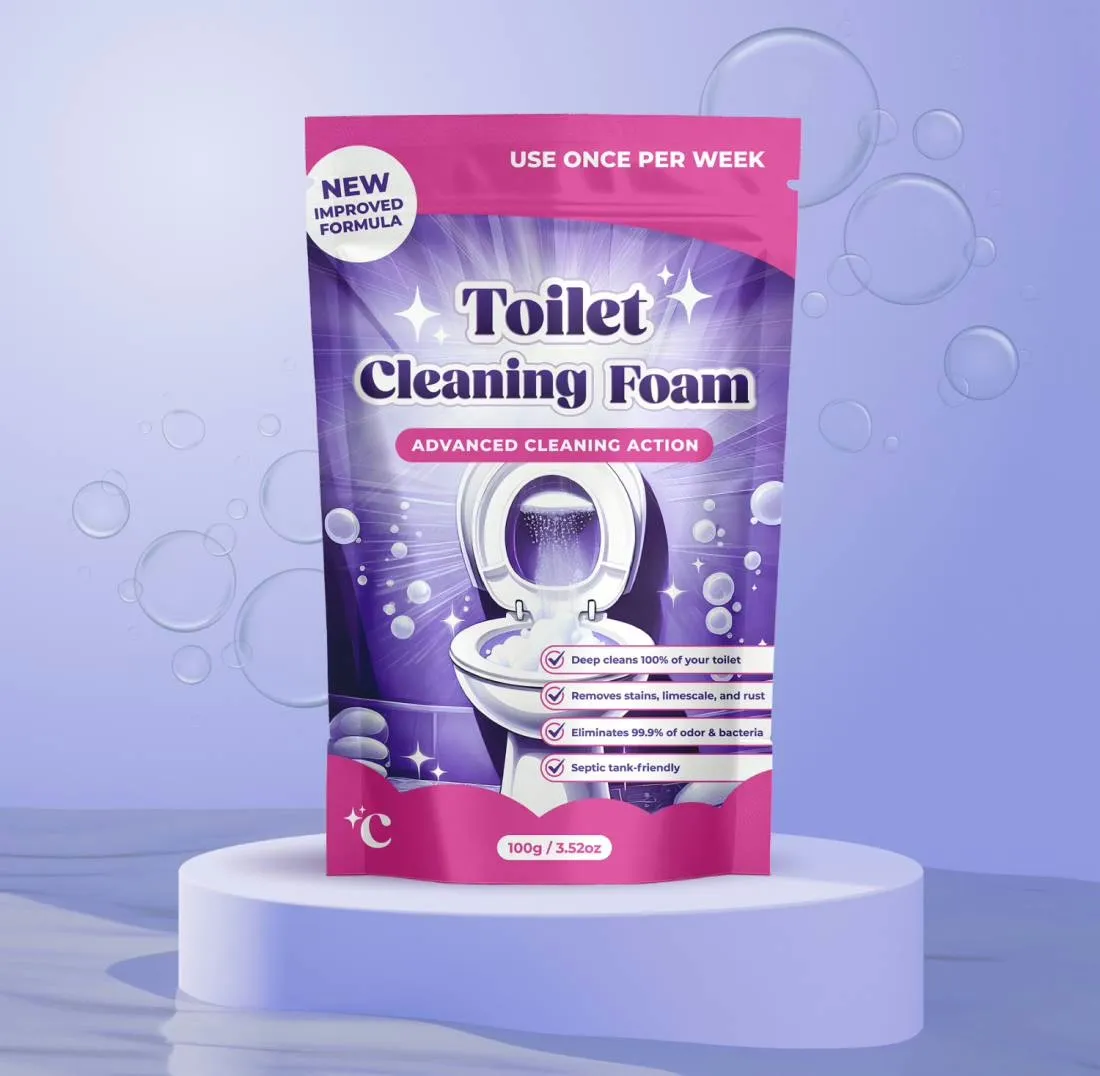 FizzClean Toilettenreiniger Schaumpulver – Kalk, Rost und Gerüche in 20 Minuten entfernen